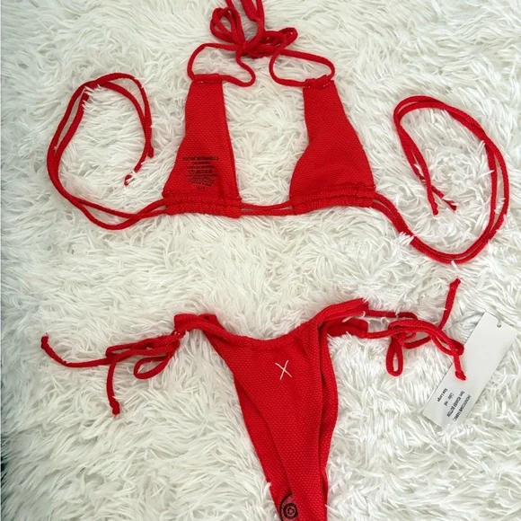 BRAND NEW* Boutine LA Red Bikini Set - Picture 2 of 5